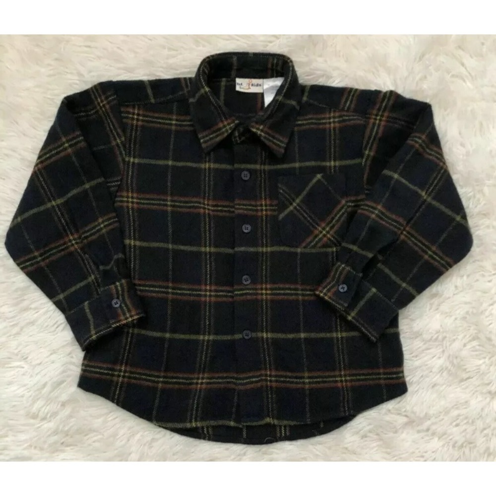 B.T. Kids Vintage Boys Long Sleeve Flannel Size 6